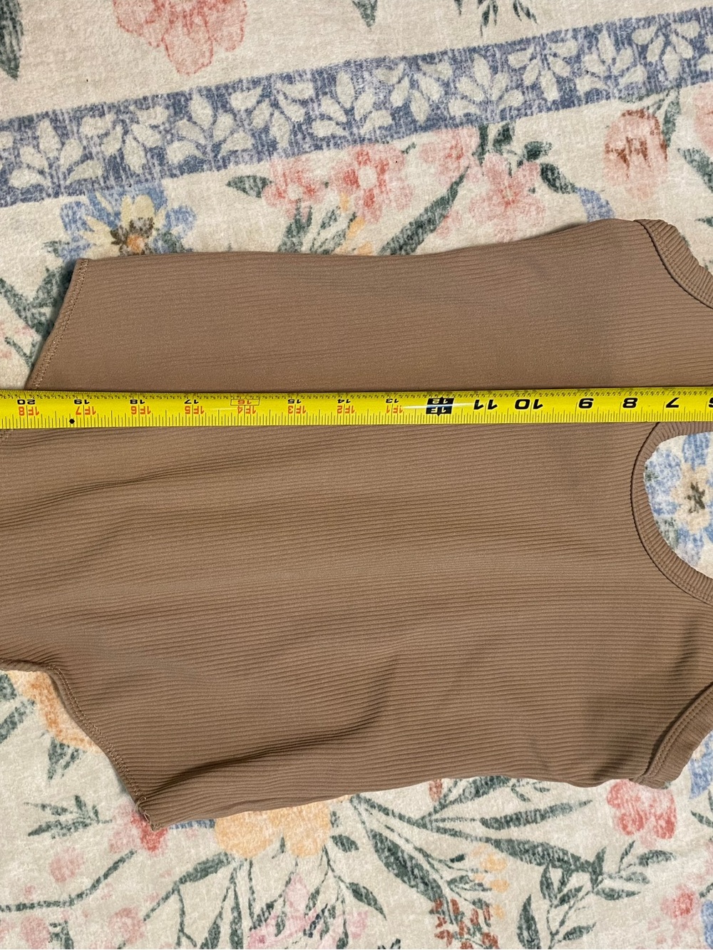 Abercrombie Light Brown Ribbed Soft AF Bodysuit - Picture 5 of 5